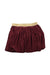 A Burgundy Short Skirts from Petit Bateau in size 6T for girl. (Back View)
