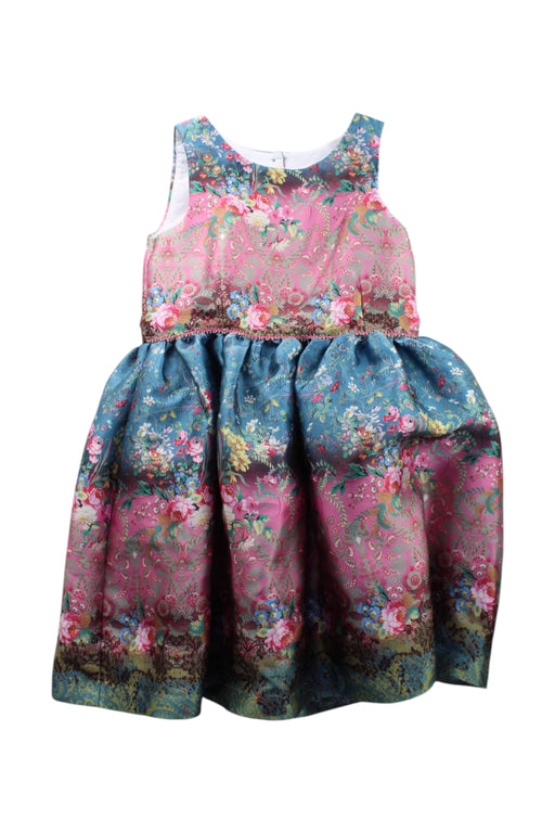 A Multicolour Sleeveless Dresses from Pippa & Julie in size 6T for girl. (Front View)