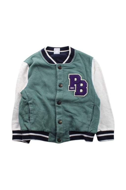 A Green Lightweight Jackets from Petit Bateau in size 4T for neutral. (Front View)