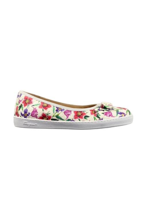 A Multicolour Flats from Salvatore Ferragamo in size 6T for girl. (Front View)