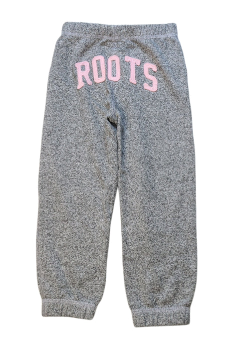 A Grey Sweatpants from Roots in size 3T for neutral. (Back View)