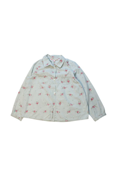 A White Long Sleeve Shirts from Bonpoint in size 4T for neutral. (Front View)