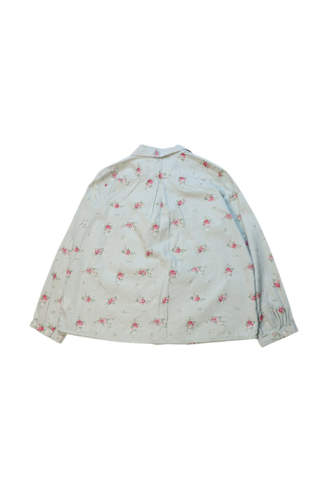 A White Long Sleeve Shirts from Bonpoint in size 4T for neutral. (Back View)