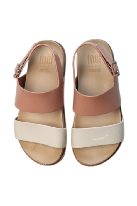 A Multicolour Sandals from Mini Melissa in size 6T for neutral. (Back View)