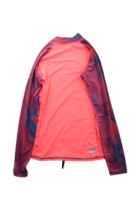 A Pink Rash Guards from Speedo in size 12Y for neutral. (Back View)