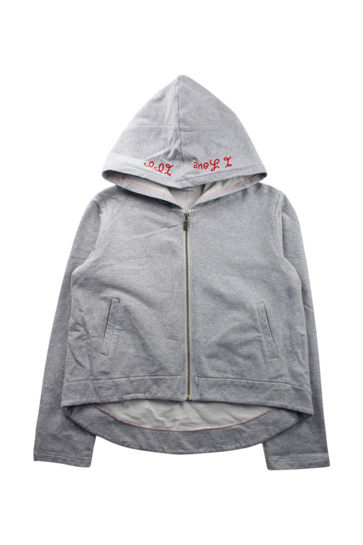 A Grey Hooded Sweatshirts from I Pinco Pallino in size 14Y for neutral. (Front View)