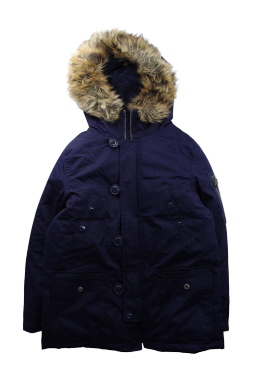 A Navy Puffer/Quilted Coats & Outerwear from Polo Ralph Lauren in size 8Y for neutral. (Front View)