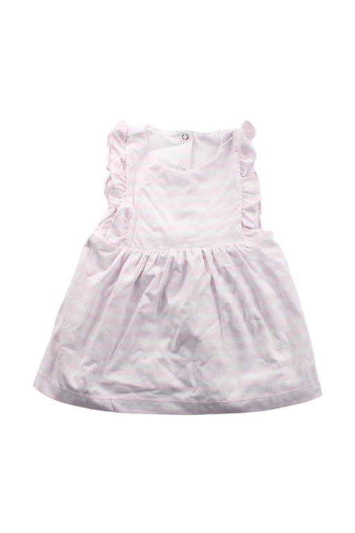 A Pink Sleeveless Dresses from Jacadi in size 6-12M for girl. (Front View)