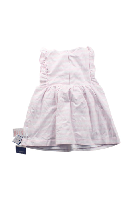 A Pink Sleeveless Dresses from Jacadi in size 6-12M for girl. (Back View)
