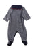 A Navy Long Sleeve Rompers from Petit Bateau in size 0-3M for neutral. (Back View)