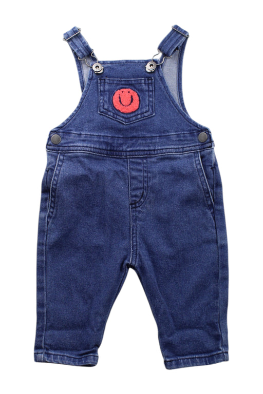 A Blue Long Overalls from Seed in size 3-6M for neutral. (Front View)