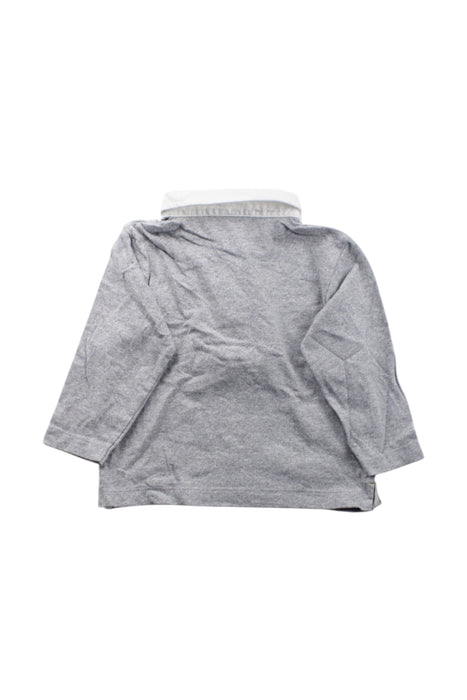 A Grey Long Sleeve Polos from Petit Bateau in size 12-18M for neutral. (Back View)