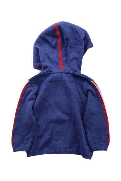 A Blue Zippered Sweatshirts from Tartine et Chocolat in size 3-6M for neutral. (Back View)