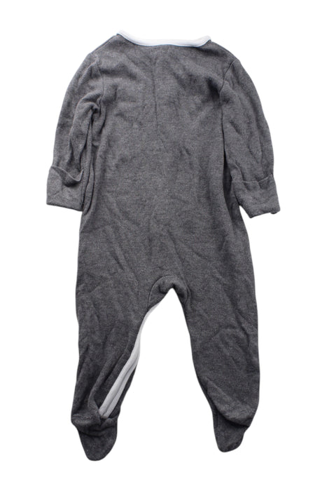 A Grey Onesies from Mori in size 6-12M for neutral. (Back View)