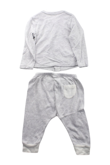 A Grey Gift Sets from Mori in size 3-6M for neutral. (Back View)