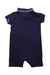 A Navy Short Sleeve Rompers from Ralph Lauren in size 6-12M for neutral. (Back View)