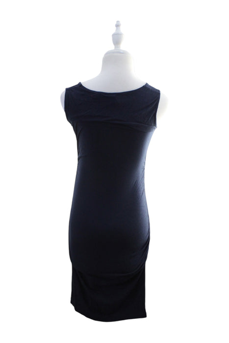 A Black Sleeveless Dresses from Seraphine in size Maternity-XS for maternity. (Back View)