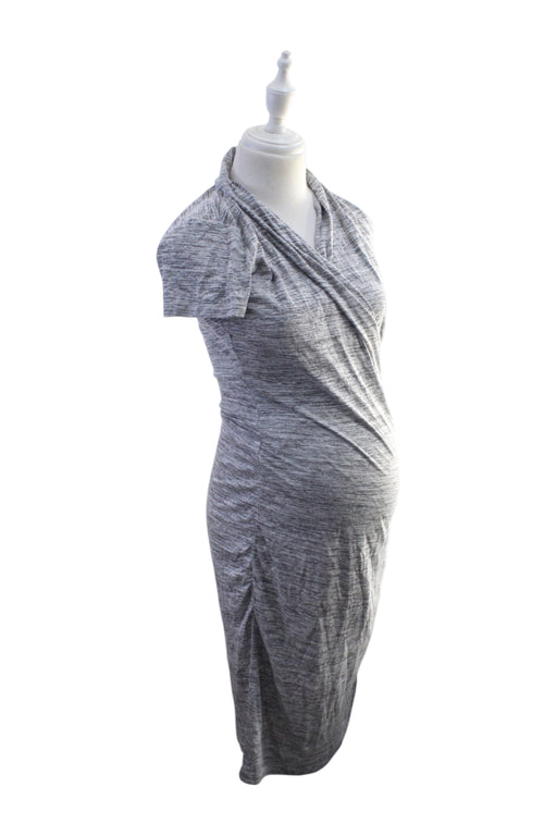 A Grey Short Sleeve Dresses from Seraphine in size Maternity-XS for maternity. (Front View)