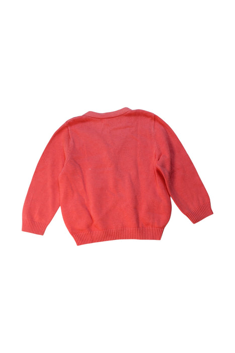 A Pink Cardigans from Momonittu in size 3-6M for girl. (Back View)