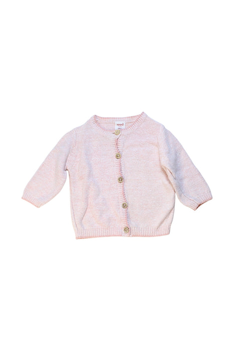 A Pink Cardigans from Seed in size 3-6M for neutral. (Front View)