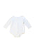 A White Long Sleeve Bodysuits from Mides in size 0-3M for neutral. (Front View)
