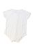 A White Short Sleeve Bodysuits from Mides in size 3-6M for neutral. (Back View)