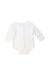 A White Long Sleeve Bodysuits from Mides in size 0-3M for neutral. (Back View)