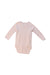 A Peach Long Sleeve Bodysuits from Petit Bateau in size 3-6M for girl. (Back View)