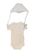 A Beige Sleeveless Bodysuits from Saga Copenhagen in size 3-6M for neutral. (Back View)