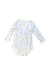 A White Long Sleeve Bodysuits from Petit Bateau in size 3-6M for boy. (Front View)