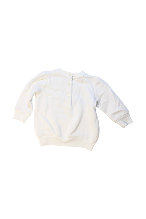 A White Crewneck Sweatshirts from Ralph Lauren in size 3-6M for girl. (Back View)