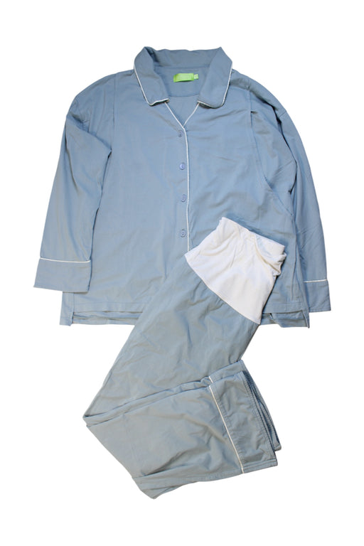 A Blue Pyjama Sets from 010 Maternity in size M for maternity. (Front View)