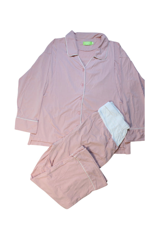 A Pink Pyjama Sets from 010 Maternity in size M for maternity. (Front View)