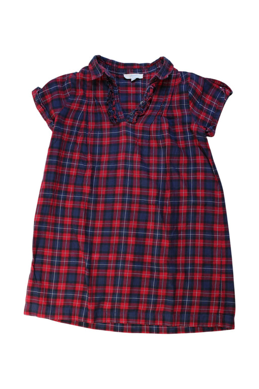 A Navy Short Sleeve Shirts from Jacadi in size 6T for girl. (Front View)