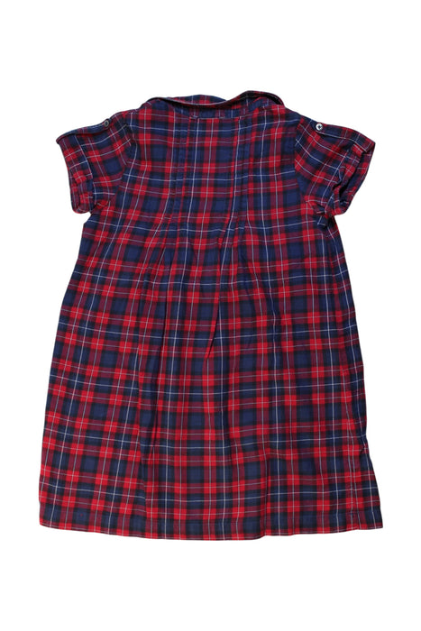 A Navy Short Sleeve Shirts from Jacadi in size 6T for girl. (Back View)