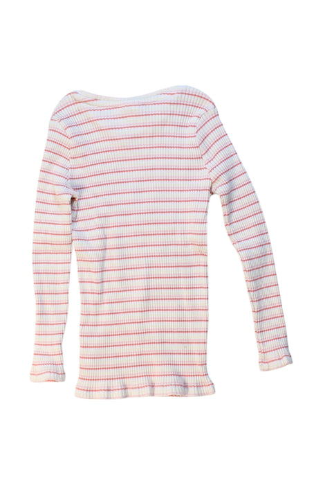 A White Long Sleeve Tops from Seed in size 5T for girl. (Back View)