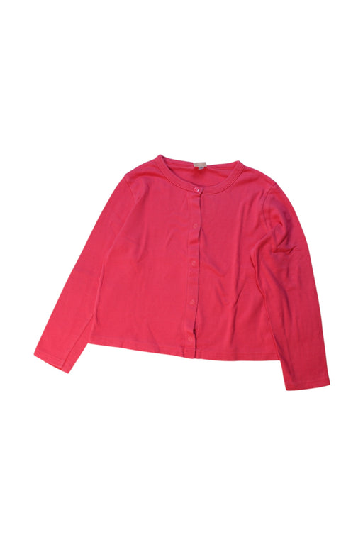 A Pink Cardigans from Petit Bateau in size 6T for girl. (Front View)