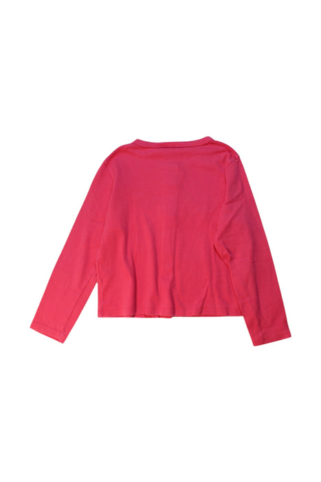 A Pink Cardigans from Petit Bateau in size 6T for girl. (Back View)