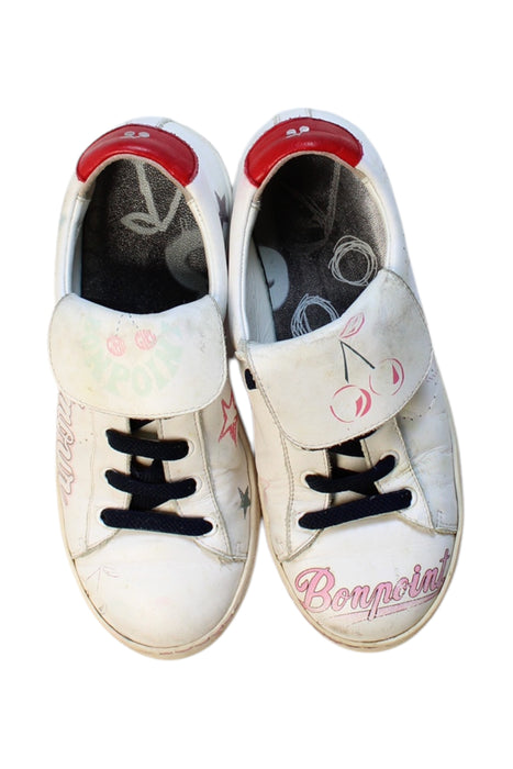 A White Sneakers from Bonpoint in size 7Y for girl. (Back View)