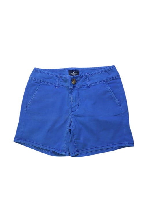 A Blue Shorts from American Outfitters in size 11Y for girl. (Front View)