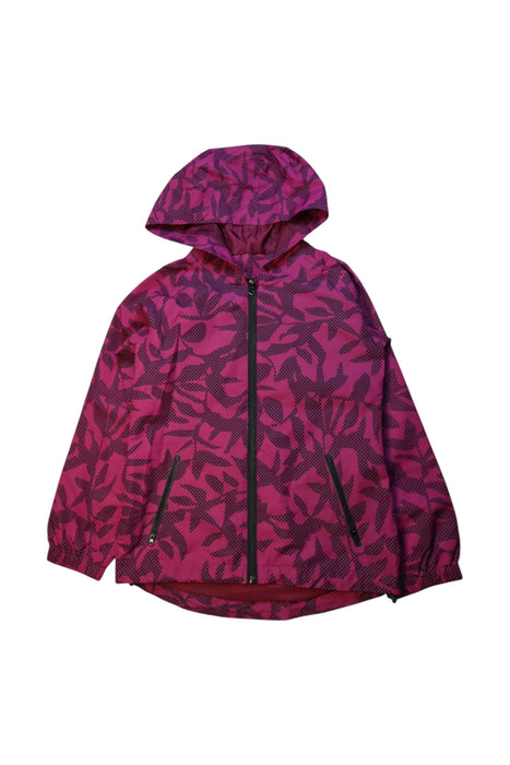 A Pink Rain Jackets from Chickeeduck in size 10Y for girl. (Front View)