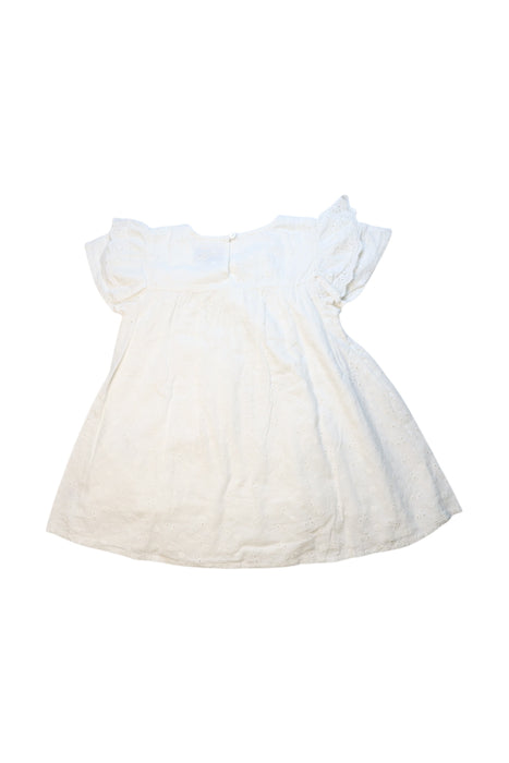 A White Sleeveless Dresses from Creamie in size 10Y for girl. (Back View)