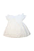 A White Sleeveless Dresses from Creamie in size 10Y for girl. (Back View)
