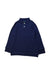 A Navy Long Sleeve Polos from Crewcuts in size 3T for boy. (Front View)