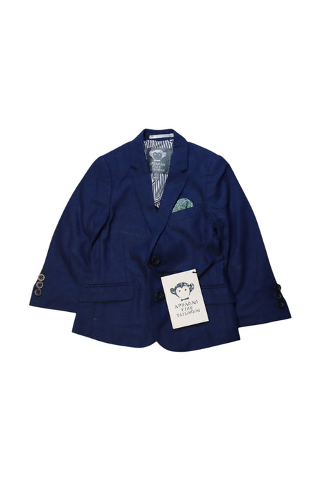 A Navy Blazers from Appaman in size 3T for boy. (Front View)