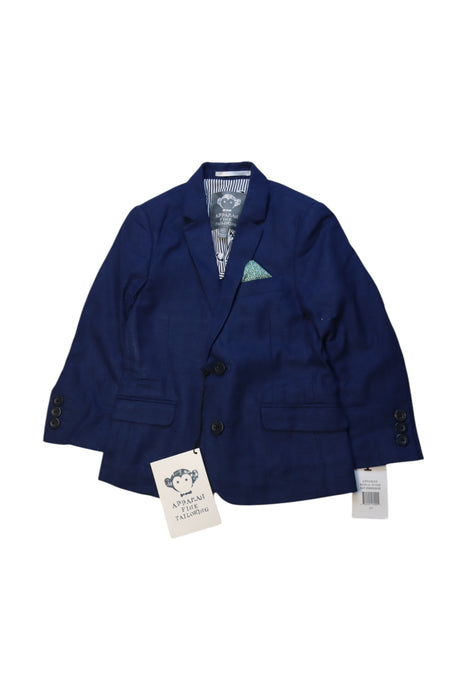 A Navy Blazers from Appaman in size 4T for boy. (Front View)