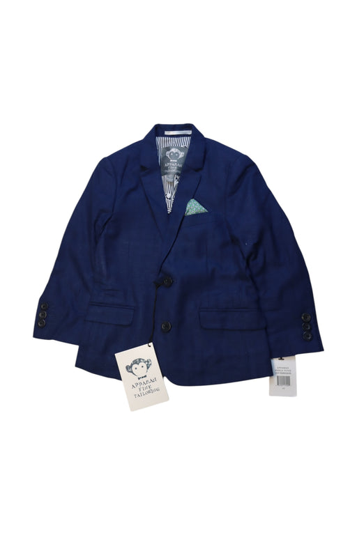 A Navy Blazers from Appaman in size 4T for boy. (Front View)