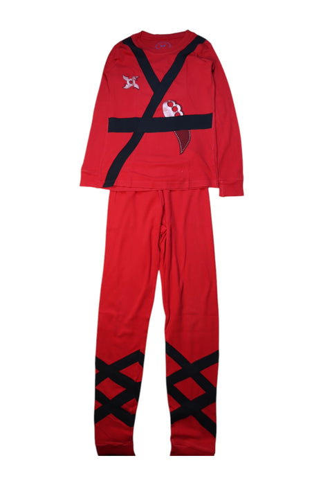 A Red Pyjama Sets from Sara's Prints in size 10Y for boy. (Front View)
