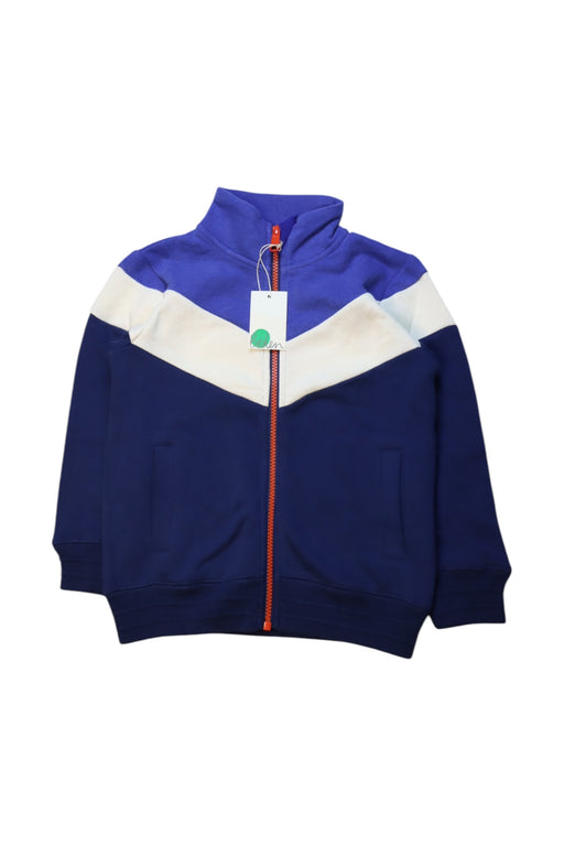 A Blue Zippered Sweatshirts from Boden in size 4T for boy. (Front View)