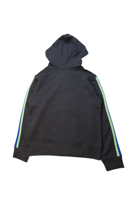 A Black Hooded Sweatshirts from Crewcuts in size 10Y for boy. (Back View)